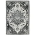 thumbnail image 1 of Luxee Designs Alexandria Collection 2x6 Runner Rug, Medallion Rugs for Laundry Room, Entryway, Bathroom, Kitchen, Pet Friendly, Low Pile, High Traffic Area, Stain Resistance - Ivory/Gray, 1 of 5