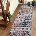 thumbnail image 1 of Luxee Designs Alexandria Collection – 3×10 ft – Boho Geometric Runner Rug – Bordered, High-Traffic, Pet-Friendly, Stain Resistance – Gray, Ivory Multi, 1 of 9