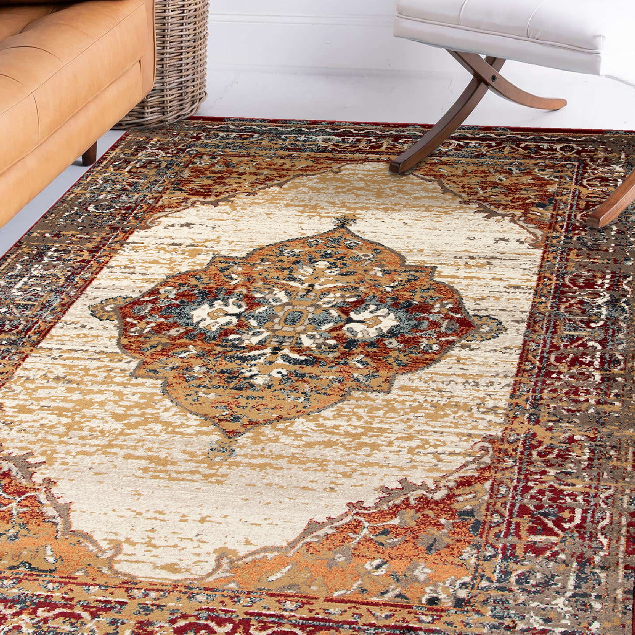 Rolex Area Rug Luxee Designs Allure Collection – 5×8 ft – Medallion Area Rug ...