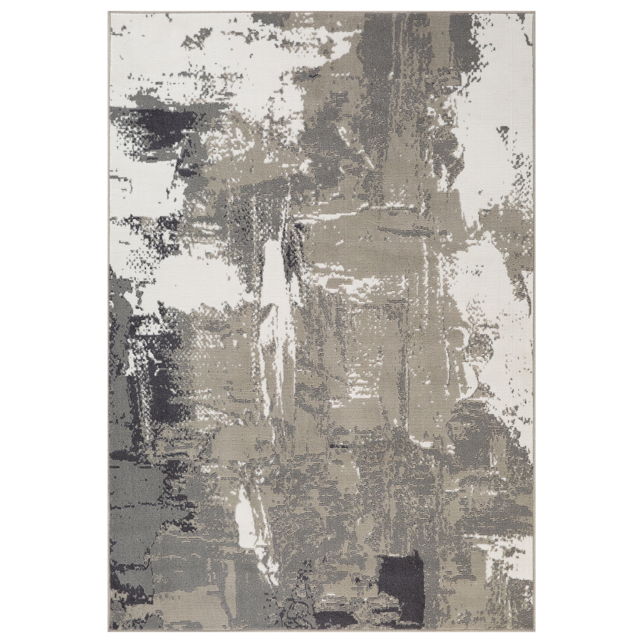 Luxee Designs Alpine 10x14 Area Rug, Low Pile Stain Resistance Abstract ...