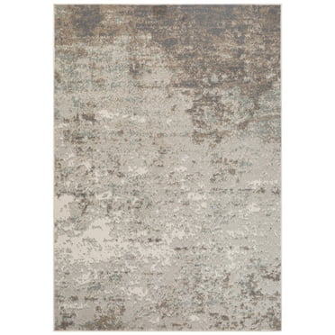 Luxee Designs Alpine 5x7 Area Rug, Low Pile Stain Resistance Abstract Rugs for Living Room, Dining Room, Bedroom, Kitchen, Office - Gray