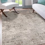 Luxee Designs Alpine 9x12 Area Rug, Low Pile Stain Resistance Abstract ...