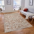 thumbnail image 1 of Luxee Designs Alpine 9x12 Area Rug, Low Pile Stain Resistance Bordered Rugs for Living Room, Dining Room, Bedroom, Kitchen, Office - Orange/Gray, 1 of 9