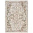 thumbnail image 1 of Luxee Designs Alpine 9x12 Area Rug, Low Pile Stain Resistance Medallion Rugs for Living Room, Dining Room, Bedroom, Kitchen, Office - Light Cream, 1 of 6