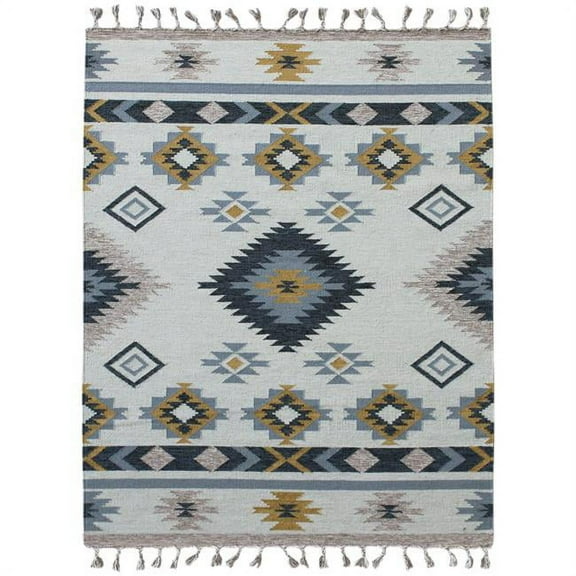 Artifacts Classic Natural Wool Flat-Weave Area Rug