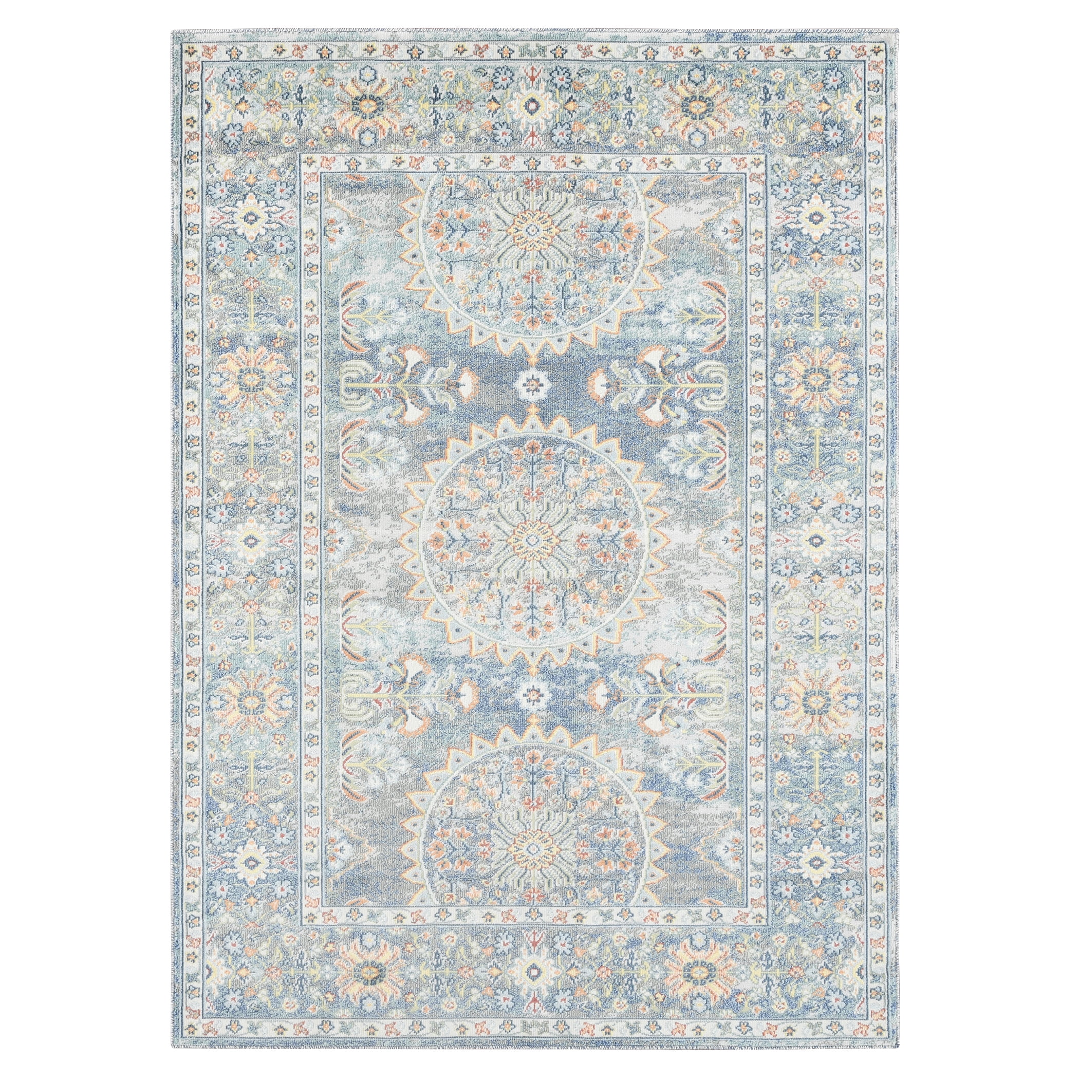Luxee Designs Bohemian Style Bordered Indoor/Outdoor Area Rug 8x10 for ...