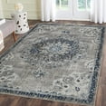 thumbnail image 1 of Luxee Designs Montana 2x3 Area Rug, Durable Low - Pile Medallion Pattern Indoor Rugs for Living Room, Bedroom, Kitchen, Office, High Traffic Area - Teal, 1 of 10