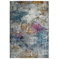 thumbnail image 1 of Luxee Designs Montana 9x12 Area Rug, Durable Low - Pile Abstract Pattern Indoor Rugs for Living Room, Bedroom, Kitchen, Office, High Traffic Area - Blue/Pink, 1 of 6
