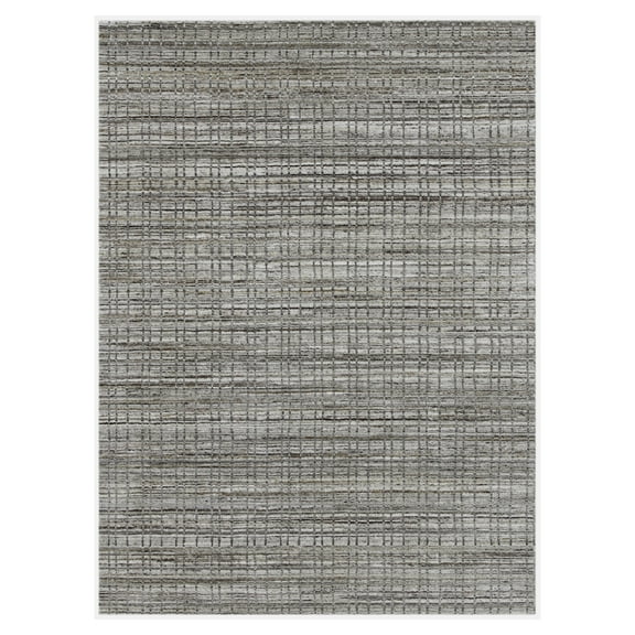 Soft Beige Hand-Woven Area Rug 5'x8'