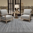 thumbnail image 1 of Luxee Designs Raffia Gray/Blue Hand-woven Wool Blend Area Rug 5'x8', 1 of 8