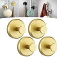 thumbnail image 1 of Luxehold No-Drill Hooks, Luxegrip No-Drill Hooks, Bathroom Towel Hooks Adhesive, Gold Adhesive Hooks, Shower Suction Hooks, for Shower, Bathroom, Kitchen, Glass Door, Mirror, Tile (Silver, 6pcs), 1 of 7