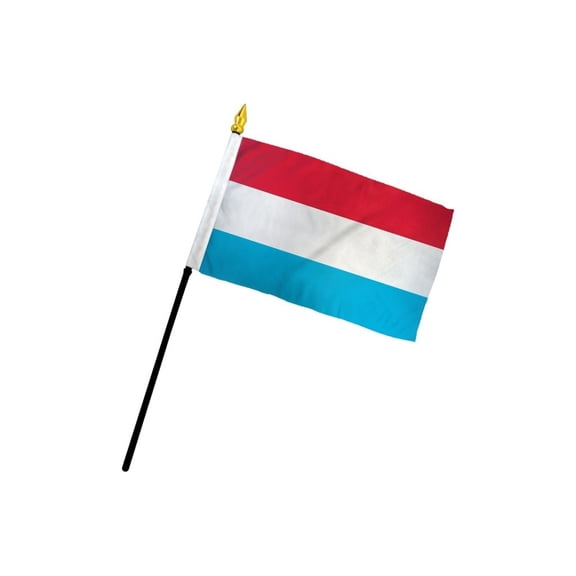 Luxembourg 4x6in Stick Flag