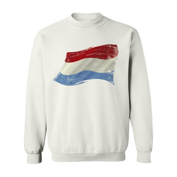 Luxembourg Flag In The Wind Sweatshirt Men -Image by Shutterstock, Male 3X-Large