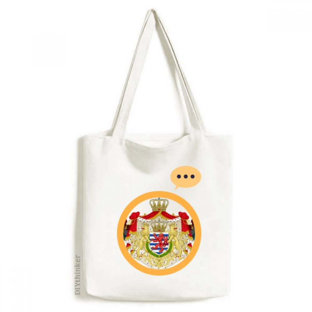 Luxembourg National Emblem Country Symbol Expression Sack Canvas Tote
