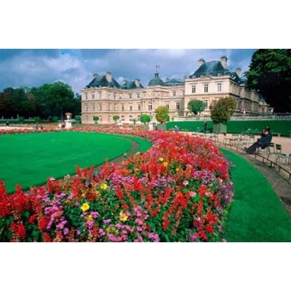 Luxembourg Palace in Paris, France Poster Print by David R. Frazier (26 x 17)