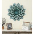 thumbnail image 1 of Luxen Home 24in. Dia. Light Green Metal Flower Wall Decor, 1 of 9