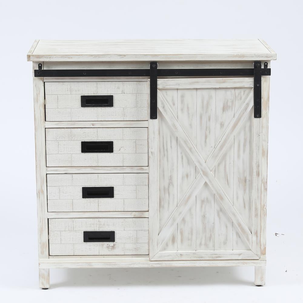 Luxen home whif784 wood farmhouse white storage cabinet deals