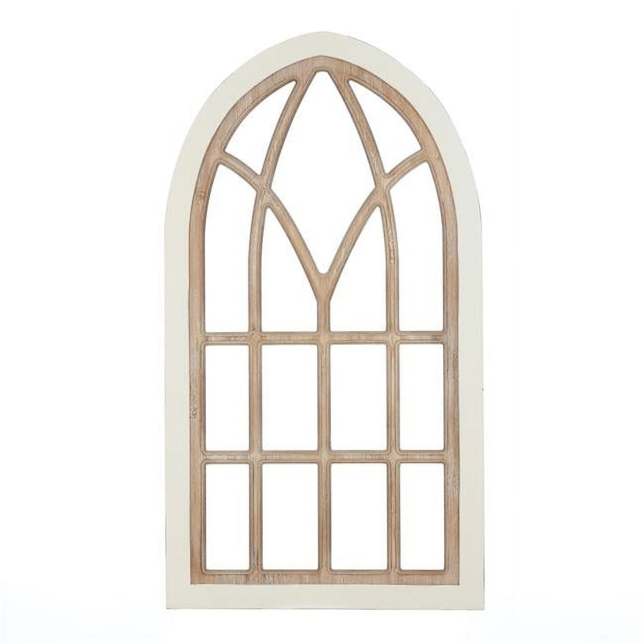 Luxen Home WHA1538 Arched Wood Framed Window Wall Decor