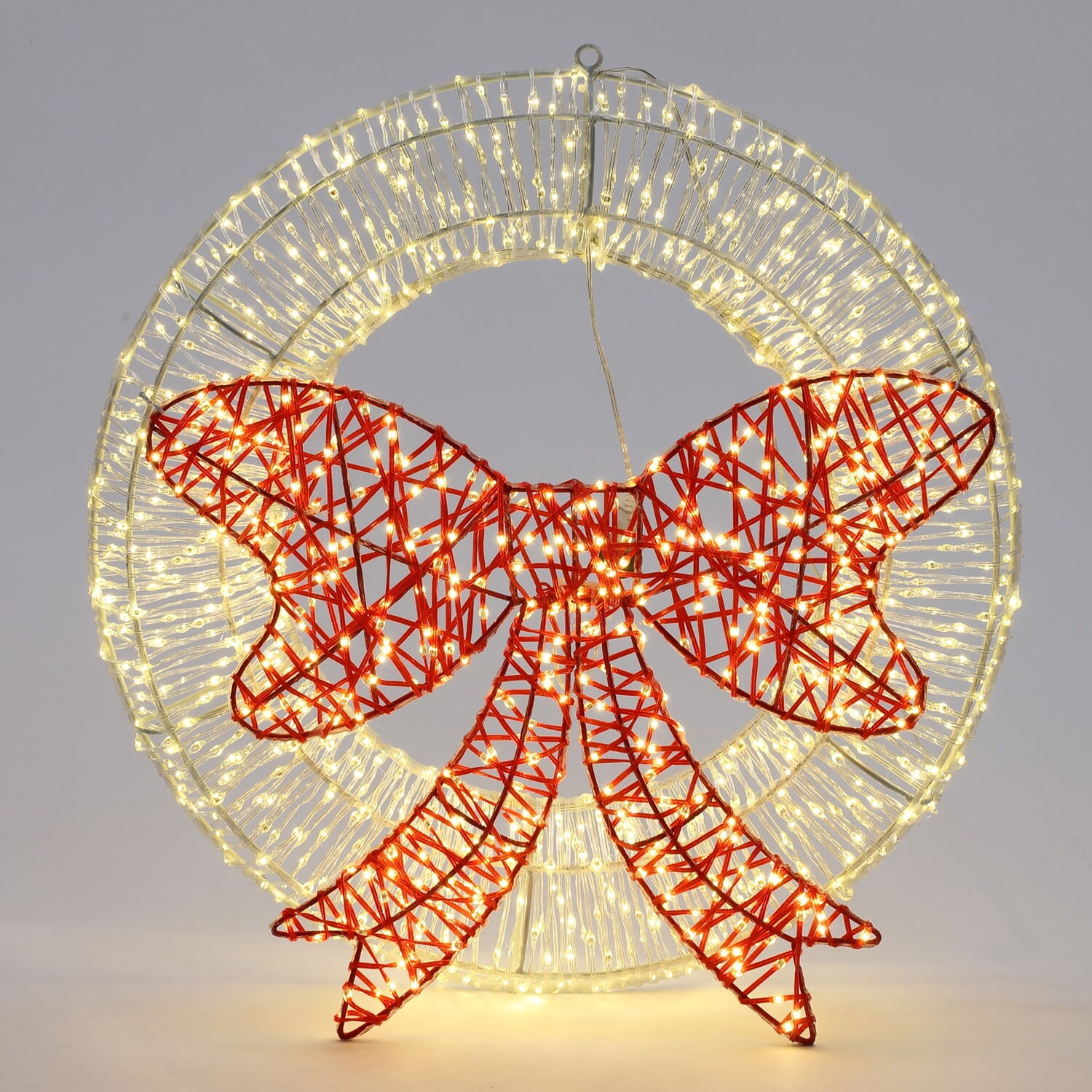 White Butterfys Holiday Light Wreath White Butterfys Holiday Light Wreath