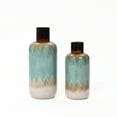 thumbnail image 1 of LuxenHome 2-Piece Ocean Ombre Stoneware Vase Set, 1 of 8