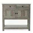 thumbnail image 1 of LuxenHome 35.43" Wide Server 2-Drawer 2-Door Buffet Storage Cabinet, 1 of 6