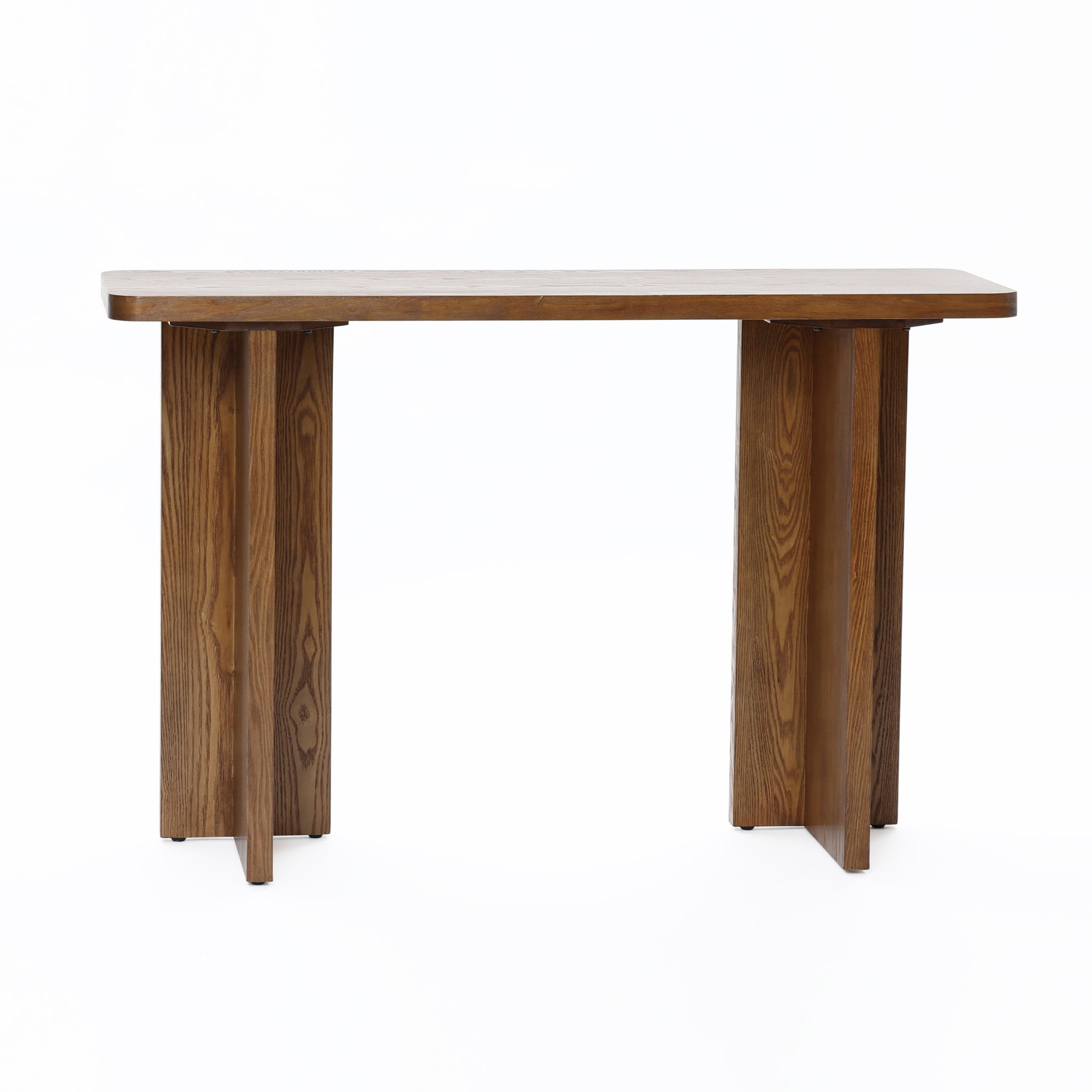 LuxenHome 46-Inch Wide Wood Console Table in Walnut Finish - Walmart.com