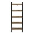 thumbnail image 1 of LuxenHome 5-Shelf 63" H x 23.62" W Wood and Metal Etagere Bookcase, 1 of 10