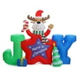 thumbnail image 1 of LuxenHome 6Ft L Reindeer Joy Outdoor Holiday Inflatable with LED lights, 1 of 6