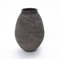 thumbnail image 1 of LuxenHome Antique Brown Cement Vase, 12.8" Tall Rustic Home Accent for Tabletops and Open Shelving, 1 of 9