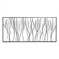 thumbnail image 1 of LuxenHome Black Abstract Trees Rectangular Metal Wall Decor, 1 of 10