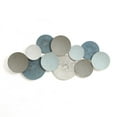 thumbnail image 1 of LuxenHome Distressed Multi-Color Pastels 47.4-Inch Wide Abstract Metal Wall Décor, 1 of 10