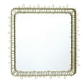 thumbnail image 1 of LuxenHome Gold Metal Frame 30.2-In Square Accent Wall Mirror, 1 of 10
