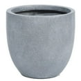 thumbnail image 1 of Light Gray MgO Round 17.2in. H Outdoor Planter, 1 of 3