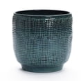 thumbnail image 1 of LuxenHome 12" Dia Large Ceramic Planter Pots for Plants, Teal Green Glazed Round Planter with Drainage, 1 of 9