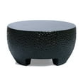 thumbnail image 1 of LuxenHome Mod Black Cement Round Outdoor Coffee Table, 1 of 6