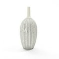 thumbnail image 1 of LuxenHome Modern Geometric Pattern Polyresin 23.5-Inch Tall Trumpet Vase, 1 of 6