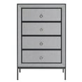 thumbnail image 1 of LuxenHome Modern Gray 37.4" Tall 4-Drawer Chest, 1 of 15