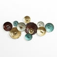 thumbnail image 1 of LuxenHome Multi-Color Ripple Plates 47.2-Inch Wide Abstract Metal Wall Decor, 1 of 8