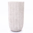 thumbnail image 1 of LuxenHome Off White MgO Wicker 21.6-in Tall Round Planter, 1 of 10