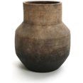 thumbnail image 1 of LuxenHome Round Ceramic Flower Vase, 13 Inch Brown Terracotta Vases, Vintage Large Pottery for Living Room Decor Entry Way Table Home Decor, Rustic Pottery, 1 of 6