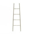 thumbnail image 1 of LuxenHome Rustic Birch Wood 4-Rung Blanket Ladder, 1 of 8