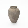 thumbnail image 1 of LuxenHome Rustic Ceramic Vase, 12.4" Tall Terracotta Pot with Earthy Gray-Brown Finish, Handcrafted, 1 of 10