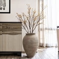 thumbnail image 1 of LuxenHome Rustic Ceramic Vase, 17.7" Tall Terracotta Pot with Earthy Gray-Brown Finish, Handcrafted, 1 of 7