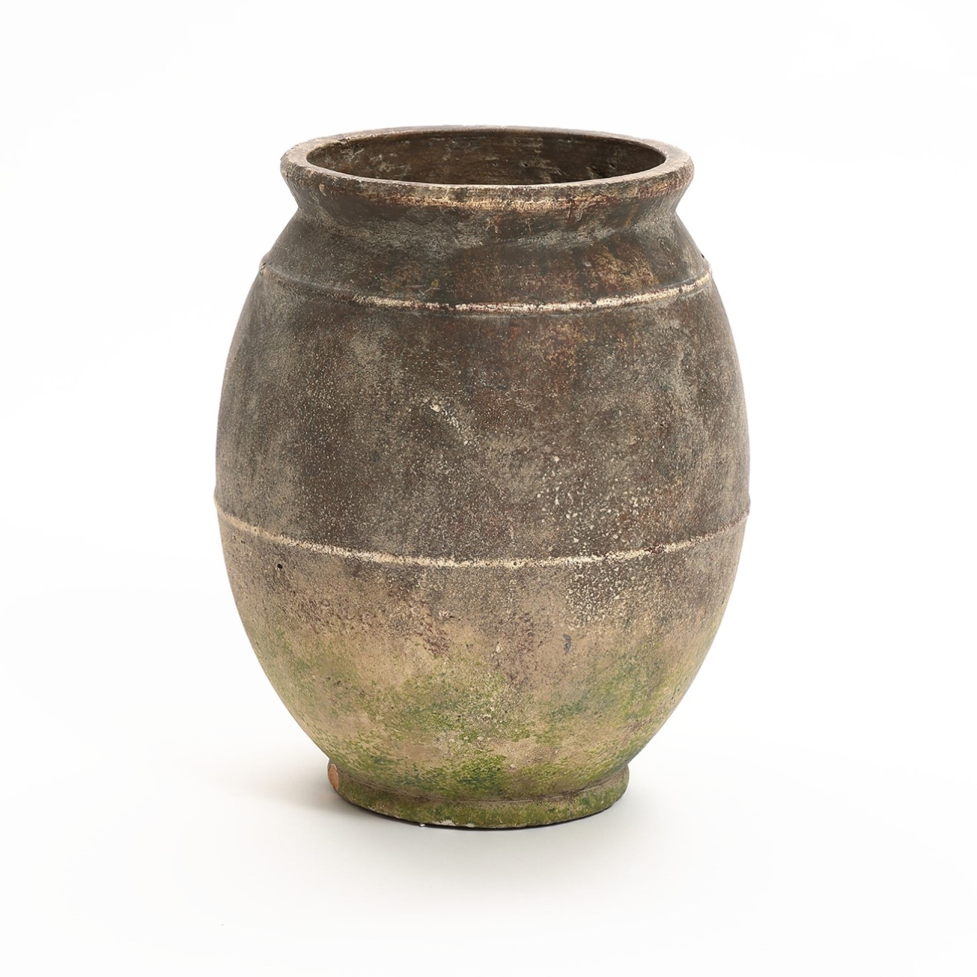 Rustic Ginger Root Brown Ceramic Decorative Table Vase
