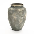 thumbnail image 1 of LuxenHome Rustic Gold and Brown Terracotta 15 Inch Tall Urn Vase, 1 of 10