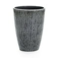 thumbnail image 1 of LuxenHome Sea Gray Ripples 17-Inch Tall Ceramic Planter, 1 of 7