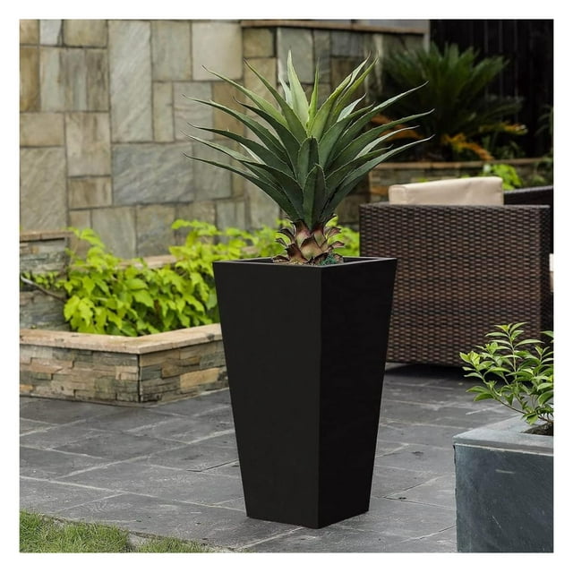 Black Cat Planter With "Emotional Support Plant" Design - 3.5" Ceramic Succulent Pot With Drainage