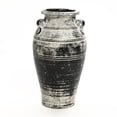 thumbnail image 1 of LuxenHome Vingate White and Black Ceramic 18.3-Inch Tall Urn Vase, 1 of 7