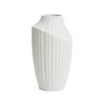 thumbnail image 1 of LuxenHome White MgO Modern Abstract Sculpture 20-Inch Tall Vase, 1 of 8