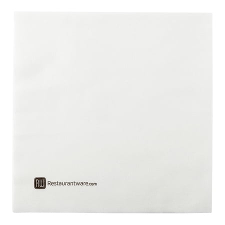 Luxenap Square Pure White Paper Napkin - Air Laid - 15 3/4" x 15 3/4" - 600 count box